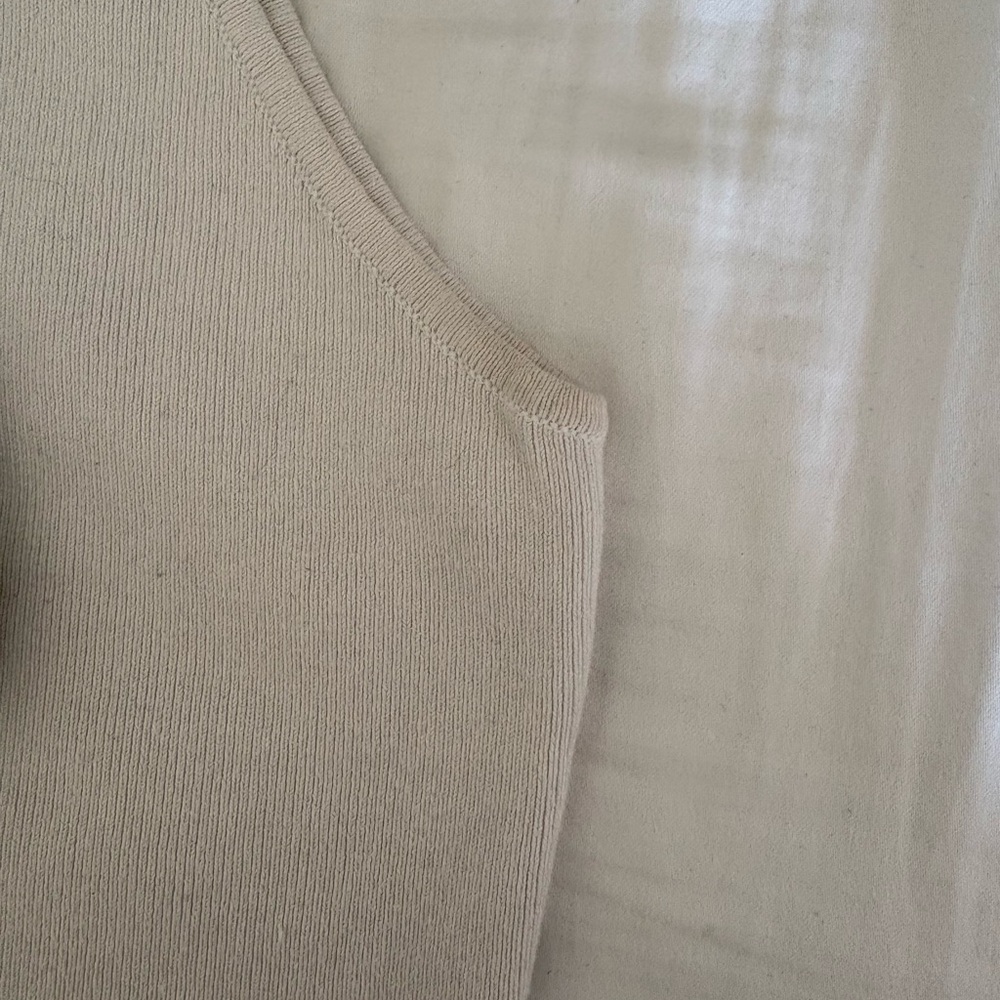 Glamorous Women's Cream Cropped Tank Top size S - Picture 9 of 9
